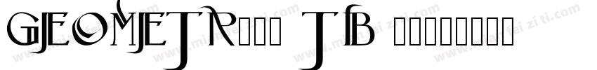 GEOMETR231 tb 常规字体转换